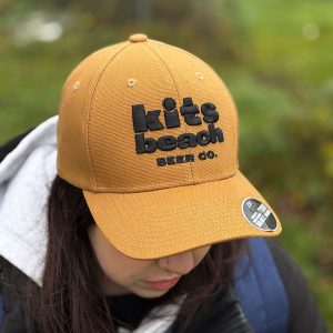 Kits Beach Beer - Panel Snapback Hat -Dark Khaki