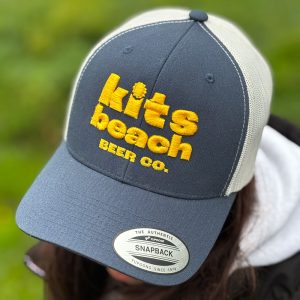 Kits Beach Beer - Panel Snapback Hat - Grey