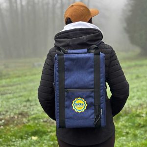 24 Can Kits Beach Beer Backpack in blue