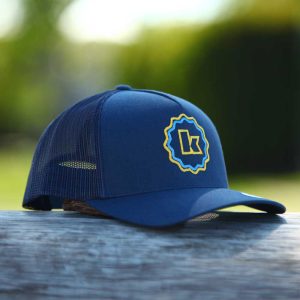 Sunny K Six-Panel Snapback Hat - Blue